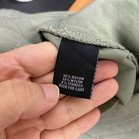 Relativity 14 Womens Army Green Straight Leg Pants - Picture 4 of 5